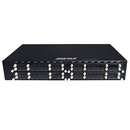 GSM Gateway, Fixed Wireless Terminal GSM Module Landline Access Platform Phone Box with Antenna Desktop Wireless Terminal Caller Dialer for Landline Telephone, Alarm, Default